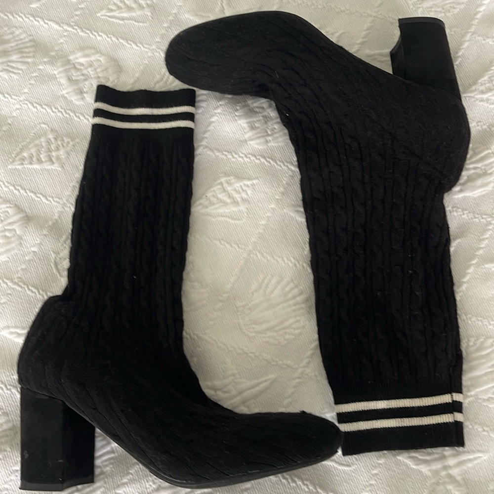 Catherine malandrino sock heeled booties